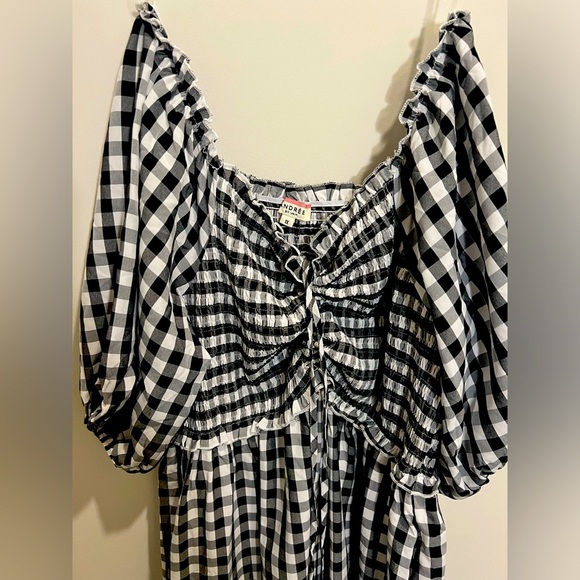 Andree by Unit Gingham Midi Dress Plus Size - Picture 5 of 11